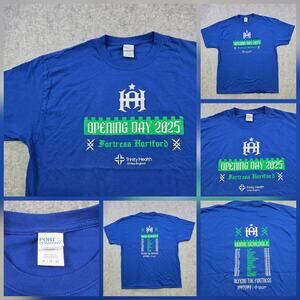 Hartford Athletic T Shirt Mens XL Blue USL Soccer Opening Day 2025 Fortress